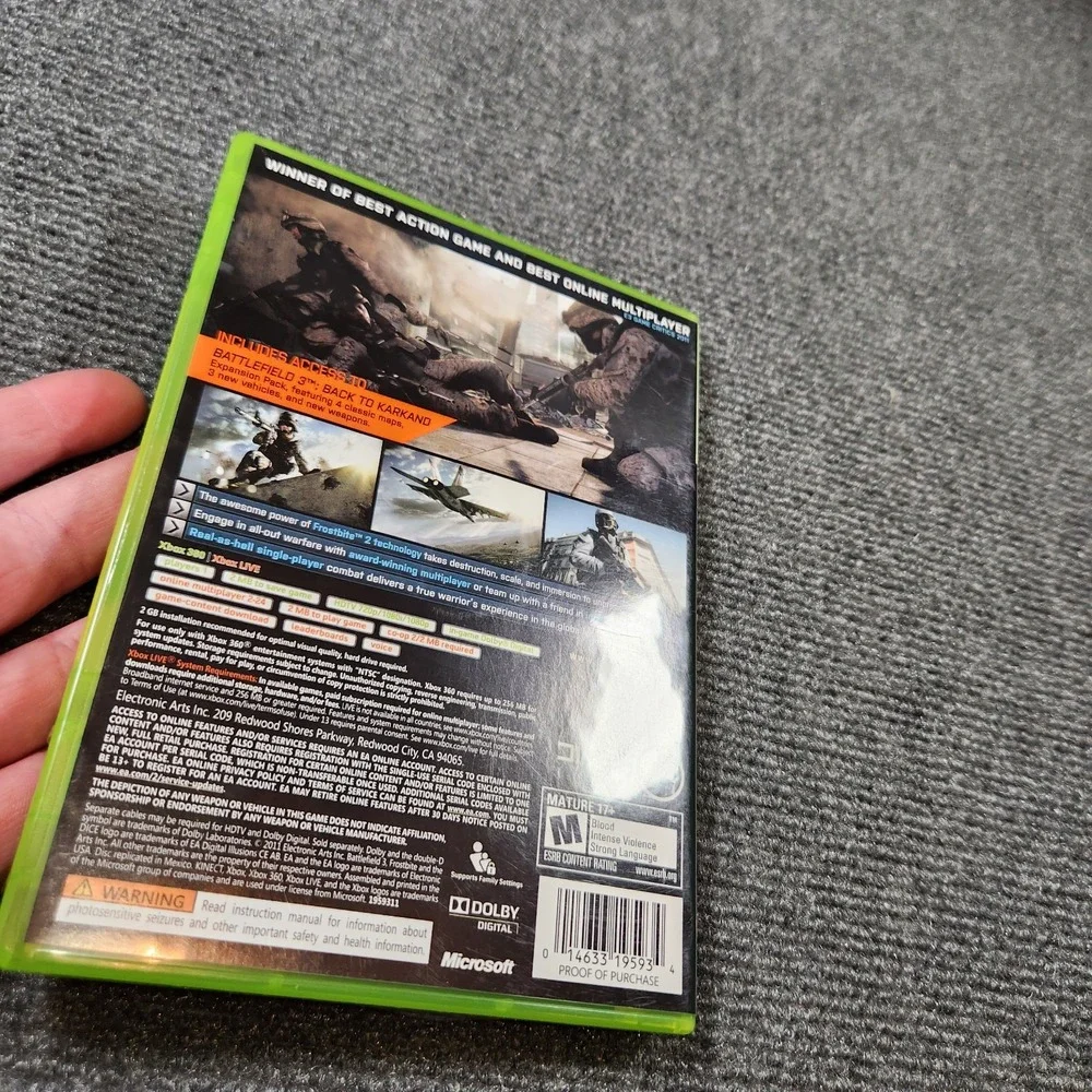 Battlefield 3 -- Limited Edition (Microsoft Xbox 360,‎ 2011) CIB